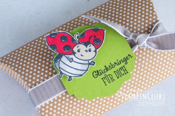 Stampin' Up!, StampinClub, Glückskäfer, Little Ladybug, Stanze Entzückendes Etikett, Label Me Lovely Punch