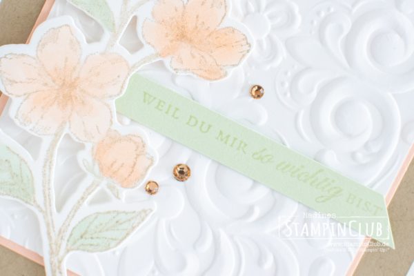 Stampin' Up!, StampinClub, Ewige Blüten, Forever Blossoms, Stanzformen Kirschblüten, Cherry Blossoms Dies, 3D Prägeform Pariser Schnörkel, Parisian Flourish 3D Embossing Folder