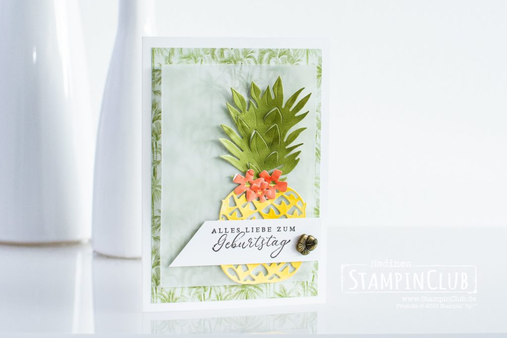 Stampin' Up!, StampinClub, Designerpapier Tropenreise, Tropical Oasis DSP, Tropische Träume, Timeless Tropical, Stanzformen Tropisch, In the Tropics Dies