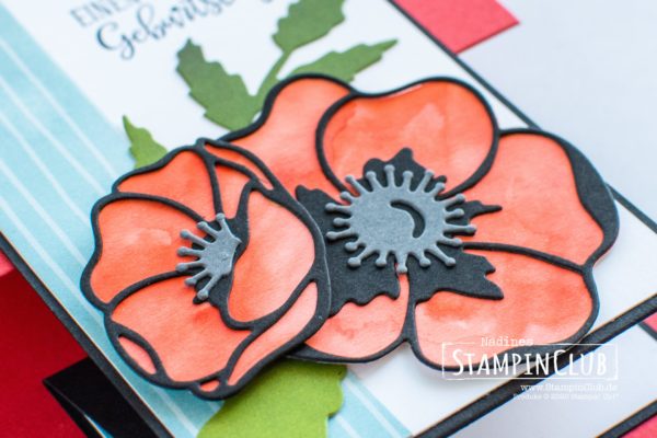 Stampin' Up!, StampinClub, Designerpapier Mohnblütenzauber, Besondere Momente, Stanzformen Mohnblüten
