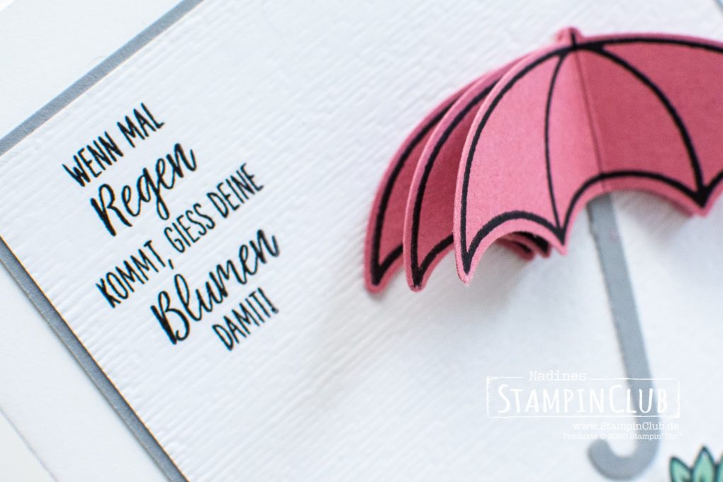 Stampin' Up!, StampinClub, Glücksregen, Under my Umbrella, Elementstanze Regenschirm, Umbrella Builder Punch, 3D Stanzen