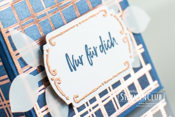 Stampin' Up!, StampinClub, Florale Etiketten, Besonderes Designerpapier Blütenglanz, Milchkarton
