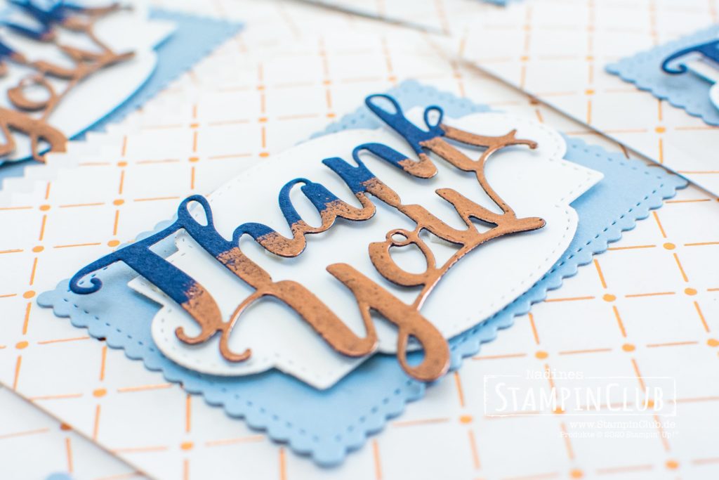 Stampin' Up!, StampinClub, Stanzform Thank You, Thank You Dies, Embossing, Goodies
