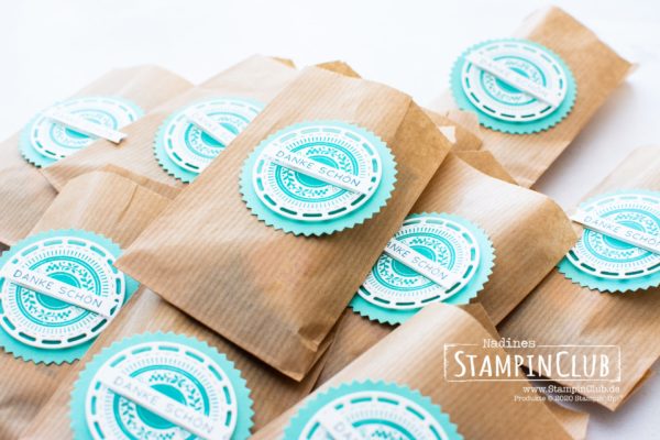 Stampin' Up!, StampinClub, Stanzformen Bestickte Etiketten, Bestickte Grüße