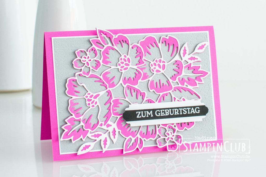 Stampin' Up!, StampinClub, Blumengruß, Stanzformen Blumenzierde, Stanze nach Wahl Allerliebste Anhänger