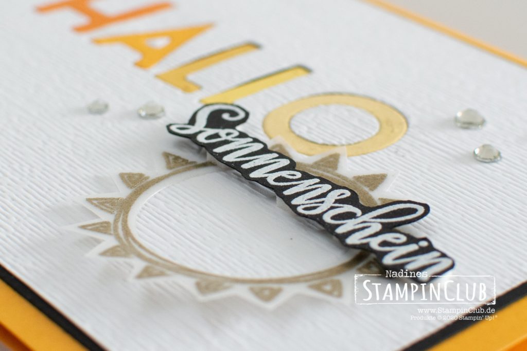 Stampin' Up!, StampinClub, Inlay Die Cutting, Sonne Pur, Box of Sunshine, Stanzformen Buchstabenmix, Playful Alphabet, Paper Pumpkin-Minischachtel, Mini Paper Pumpkin Boxes