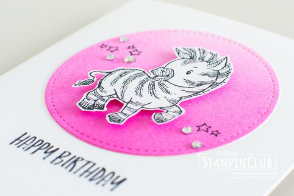 Stampin' Up!, StampinClub, Geburtstagskarte, Zany Zebras