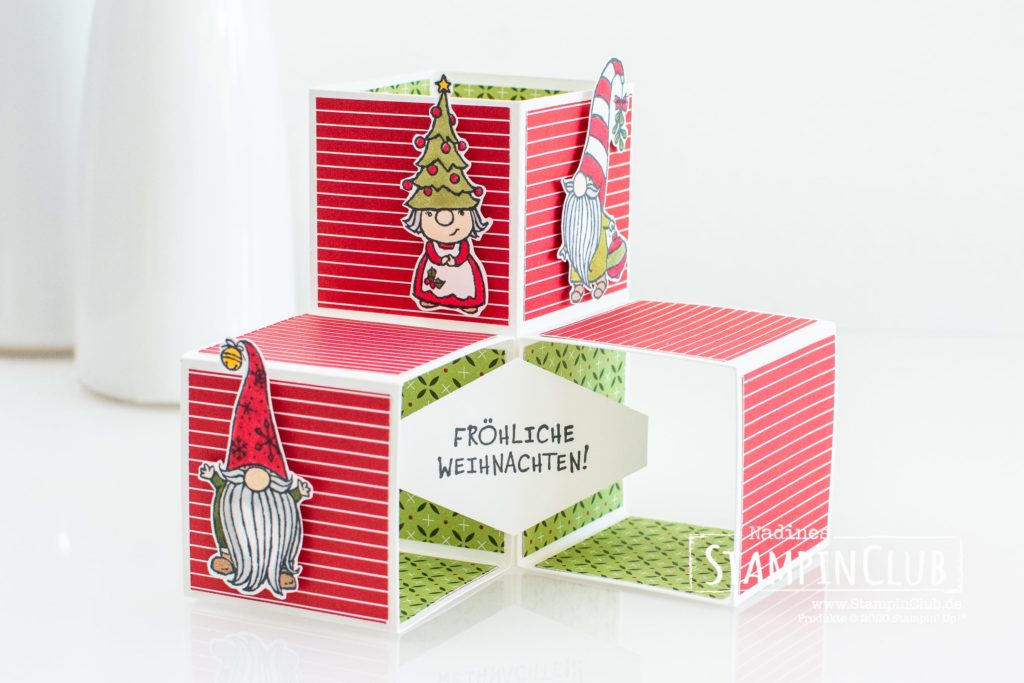 Triple Pop Up Cube Karte Stampinclub Stampin Up Ideen Mit Anleitungen Und Onlineshop