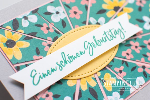 Stampin Up, StampinClub, Designerpapier Wiesenblumen, Flower & Field DSP, Eiszeit, Sweet Ice Cream