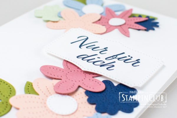 Stampin' Up!, StampinClub, Stanzformen Perforierte Blumen, Pierced Blooms Dies, Stempelset Herzenssache
