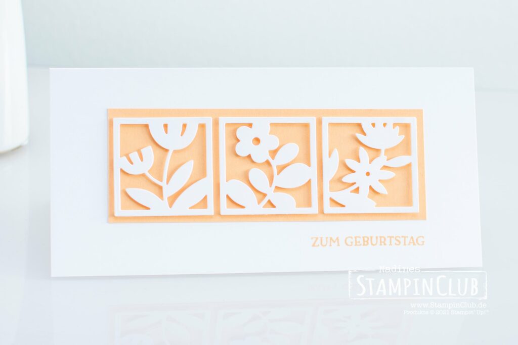 Florale Rechtecke, Stampin' Up!, StampinClub, Stanzformen, Florale Rechtecke, Floral Squares Dies, Blumengruß