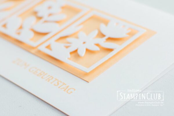 Stampin' Up!, StampinClub, Stanzformen, Florale Rechtecke, Floral Squares Dies, Blumengruß