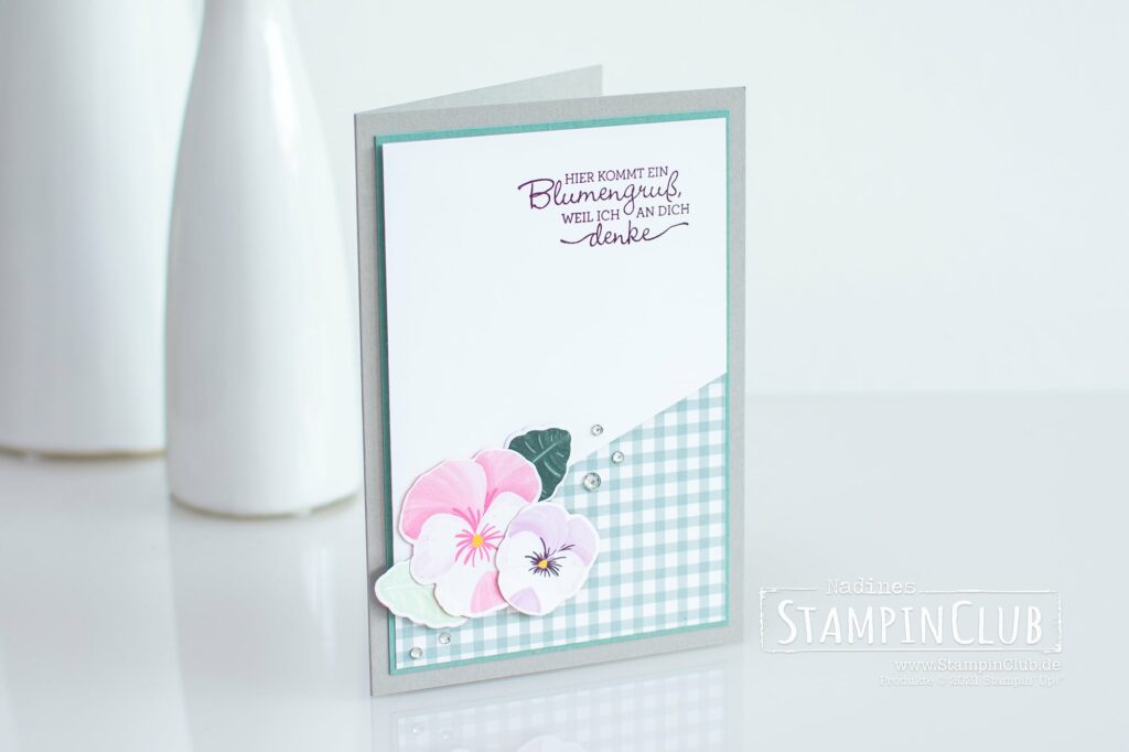 Stampin' Up!, StampinClub, Produktreihe Stiefmütterchen, Stilvolle Stiefmütterchen, Stanzformen Stiefmütterchen-Mix, Designerpapier Stiefmütterchen