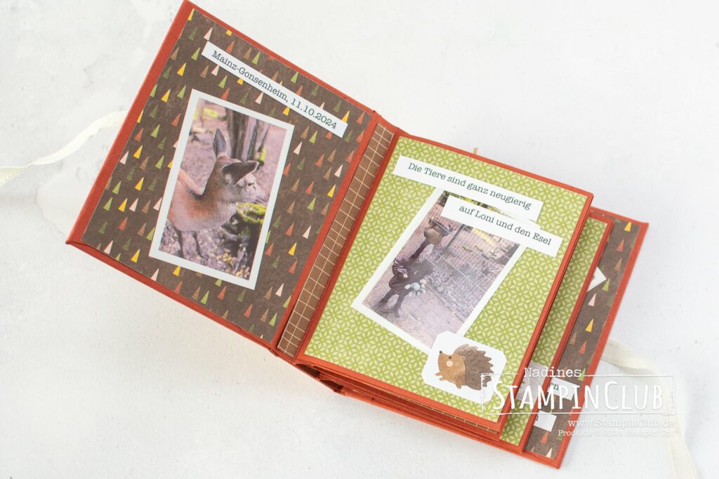 Stampin' Up!, StampinClub, Minialbum, Graupappe-Album, Herbst-Album, DESIGNERPAPIER 12" X 12" (30,5 X 30,5 CM) UND AUFKLEBERBOGEN SCHÖNE HERBSTTAGE, SWEET DAYS OF AUTUMN 12" X 12" (30.5 X 30.5 CM) DESIGNER SERIES PAPER & STICKER SHEET