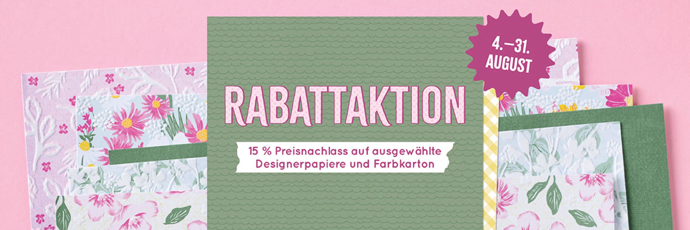 15% Aktion auf Papiere